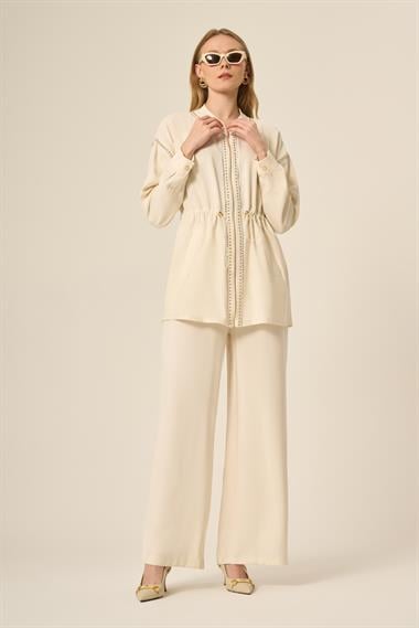 FTZ Women Kadın Pantolonlu Takım  Taş 31048