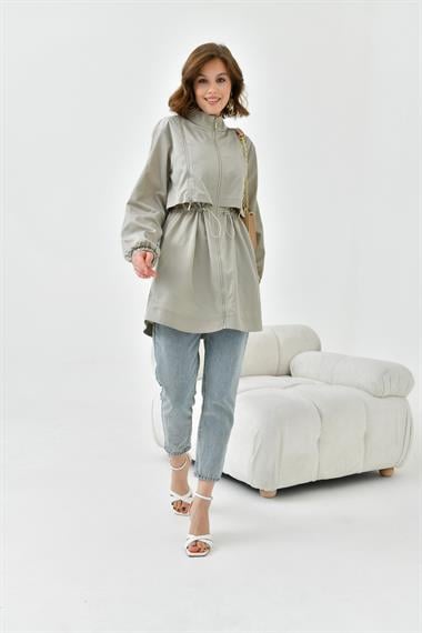 FTZ Women Kadın Paraşüt Kap  Gri 30743