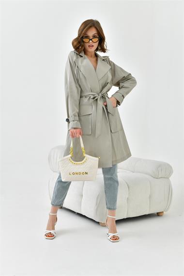 FTZ Women Kadın Paraşüt Kap  Gri 30745