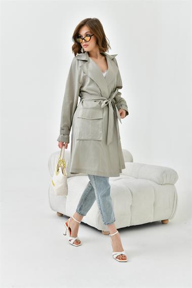 FTZ Women Kadın Paraşüt Kap  Gri 30745