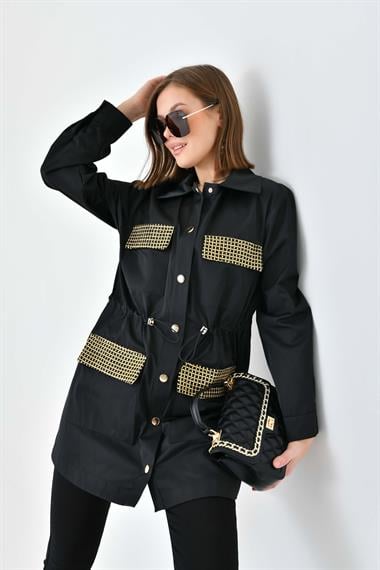 FTZ Women Kadın Paraşüt Kap  Siyah 30715