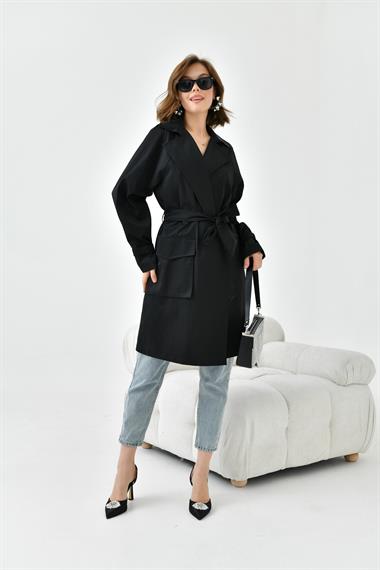 FTZ Women Kadın Paraşüt Kap  Siyah 30745