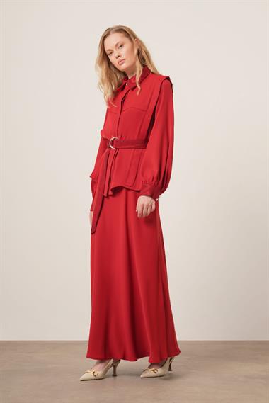 FTZ Women Kadın Piar Etekli Takım  Bordo 31148