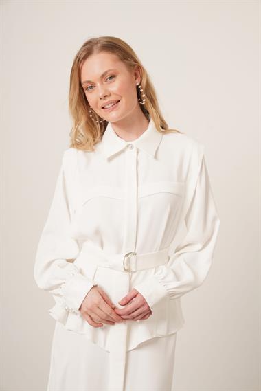 FTZ Women Kadın Piar Etekli Takım  Ekru 31148