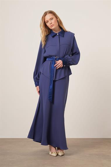 FTZ Women Kadın Piar Etekli Takım  Lacivert 31148
