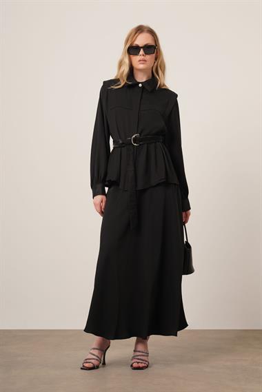 FTZ Women Kadın Piar Etekli Takım  Siyah 31148