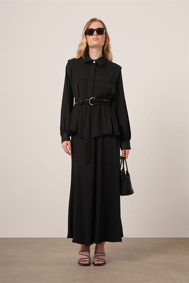 FTZ Women Kadın Piar Etekli Takım  Siyah 31148