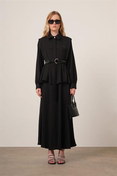 FTZ Women Kadın Piar Etekli Takım  Siyah 31148