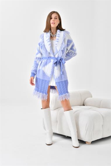 FTZ Women Kadın Püskül Detaylı Giy-Çık  Lila 20584