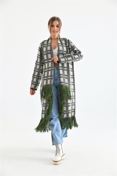 FTZ Women Kadın Püskül Detaylı Giy-Çık  Kahve 20067