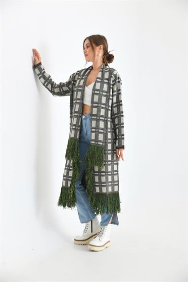 FTZ Women Kadın Püskül Detaylı Giy-Çık  Kahve 20067