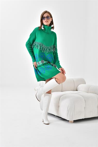 FTZ Women Kadın Püskül Detaylı Tunik  Benetton 20107