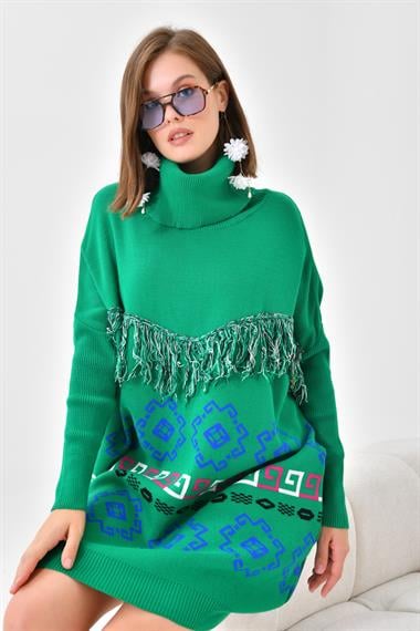 FTZ Women Kadın Püskül Detaylı Tunik  Benetton 20107