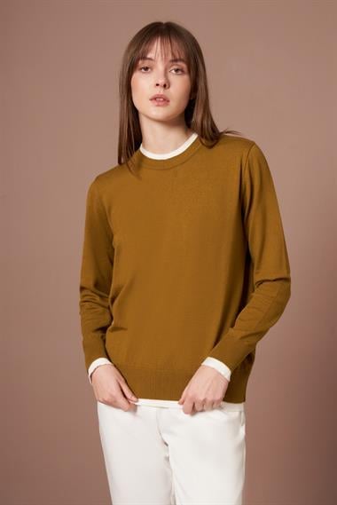 FTZ Women Kadın Ribana Detaylı Kazak  Oriw 25290