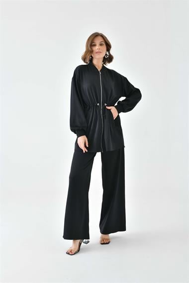 FTZ Women Kadın Ribana Modal Takım  Siyah 30730