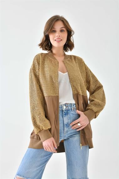 FTZ Women Kadın Ribanalı Paraşüt Kap  Kahve 30708