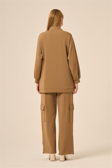 FTZ Women Kadın Royal Pantolonlu Takım  Camel 31272