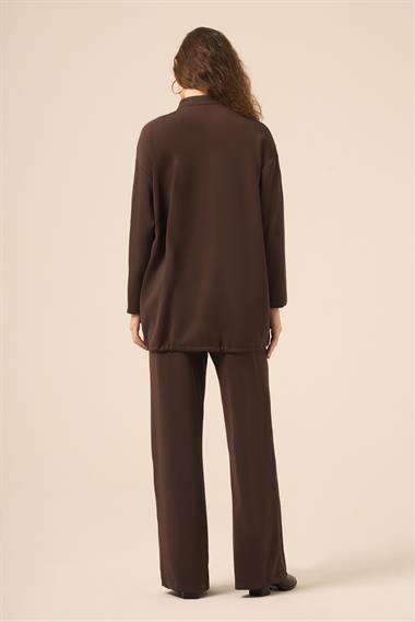 FTZ Women Kadın Royal Pantolonlu Takım  Kahve 31271