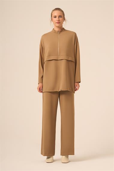 FTZ Women Kadın Royal Pantolonlu Takım  Camel 31271