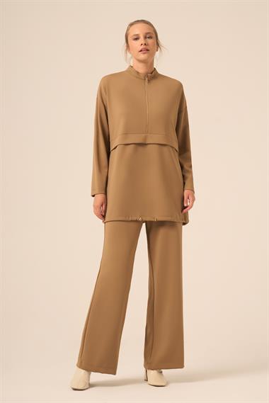 FTZ Women Kadın Royal Pantolonlu Takım  Camel 31271