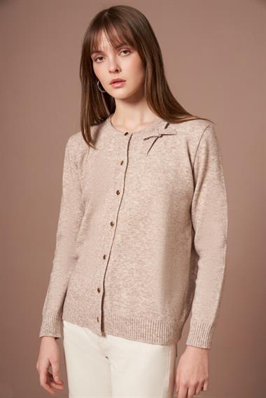 FTZ Women Kadın Şardon Hırka  Bej 25288