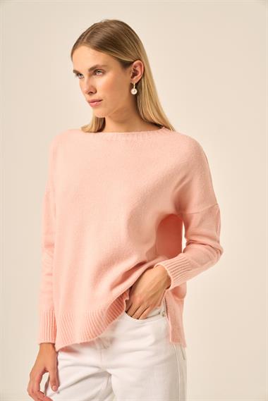 FTZ Women Kadın Şardon Kazak  Pudra 25215