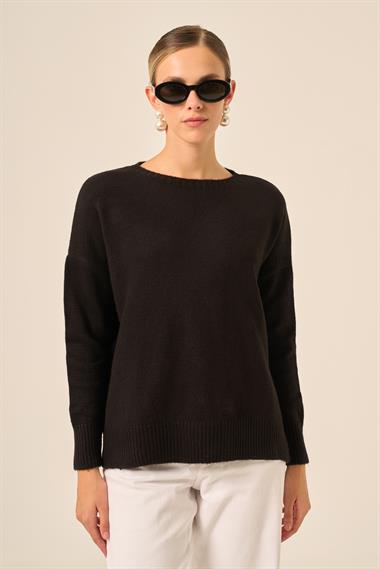 FTZ Women Kadın Şardon Kazak  Siyah 25215