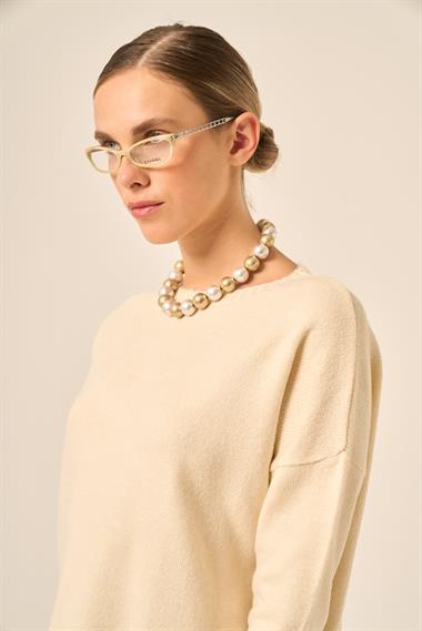 FTZ Women Kadın Şardon Kazak  Taş 25215