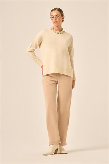 FTZ Women Kadın Şardon Kazak  Taş 25215