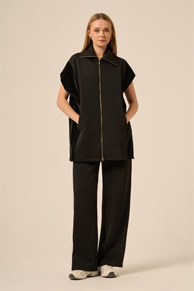 FTZ Women Kadın Scuba Spandex Takım  Siyah 31277