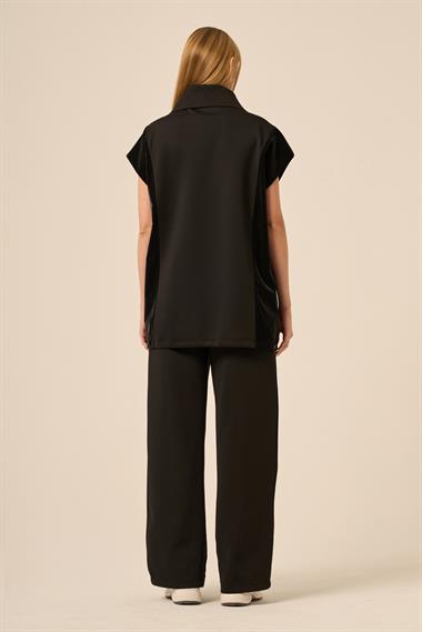 FTZ Women Kadın Scuba Spandex Takım  Siyah 31277