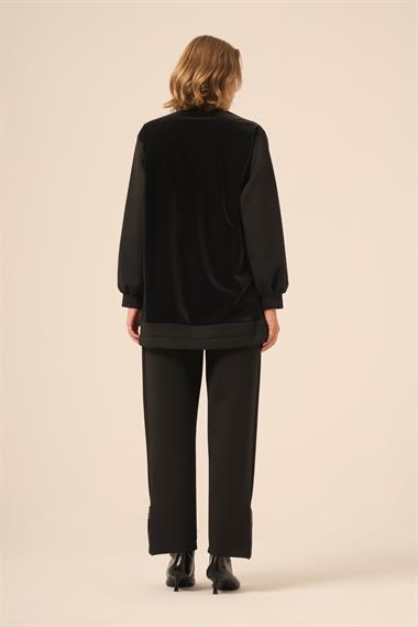 FTZ Women Kadın Scuba Spandex Takım  Siyah 31266