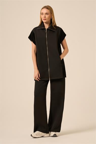 FTZ Women Kadın Scuba Spandex Takım  Siyah 31277