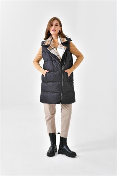 FTZ Women Kadın Şişme Yelek  Siyah RBN4043