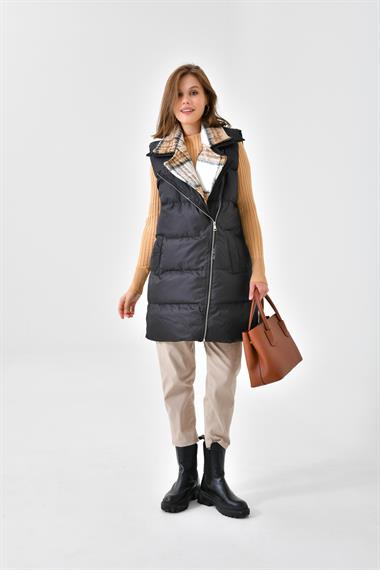 FTZ Women Kadın Şişme Yelek  Siyah RBN4043