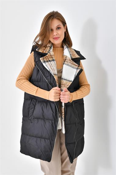 FTZ Women Kadın Şişme Yelek  Siyah RBN4043