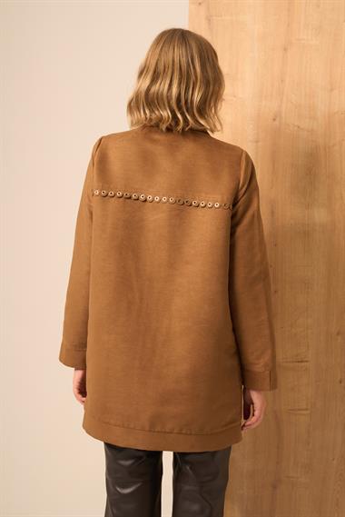 FTZ Women Kadın Süet Kap  Camel 31268