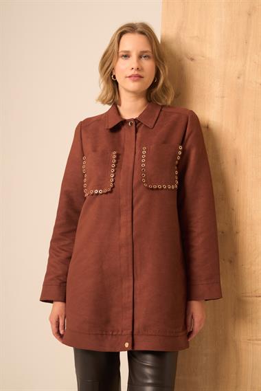 FTZ Women Kadın Süet Kap  Kiremit 31268