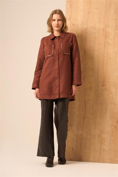 FTZ Women Kadın Süet Kap  Kiremit 31268