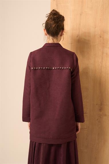 FTZ Women Kadın Süet Kap  Mürdüm 31268