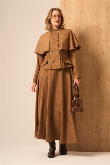FTZ Women Kadın Süet Takım  Camel 31267