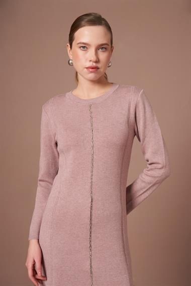 FTZ Women Kadın Taş Detay Elbise  Lila 25253