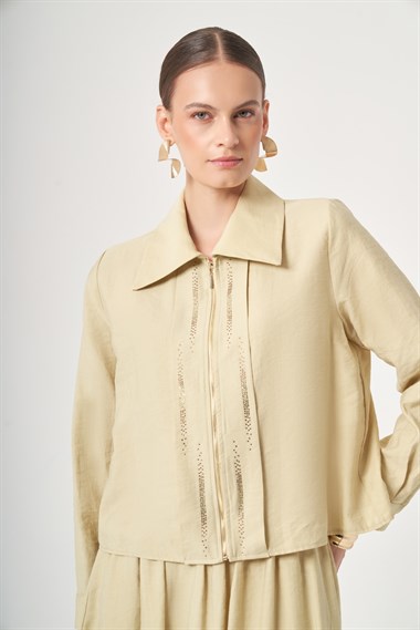 FTZ Women Kadın Taş Detay Etekli Takım  Mint 31449