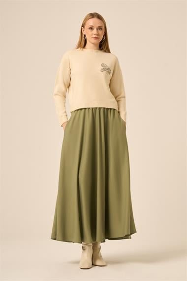 FTZ Women Kadın Tek Etek  Haki 31283