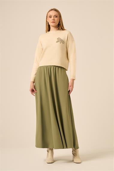 FTZ Women Kadın Tek Etek  Haki 31283