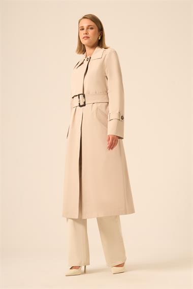 FTZ Women Kadın Trenç Kaban  Beige 31211