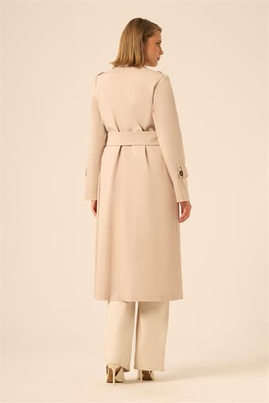 FTZ Women Kadın Trenç Kaban  Beige 31211