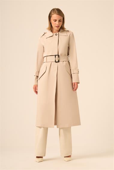 FTZ Women Kadın Trenç Kaban  Beige 31211