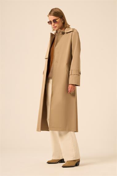 FTZ Women Kadın Trenç Kaban  Vizon 31211