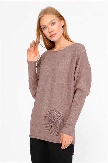 FTZ Women Kadın triko  Beige 21-1226